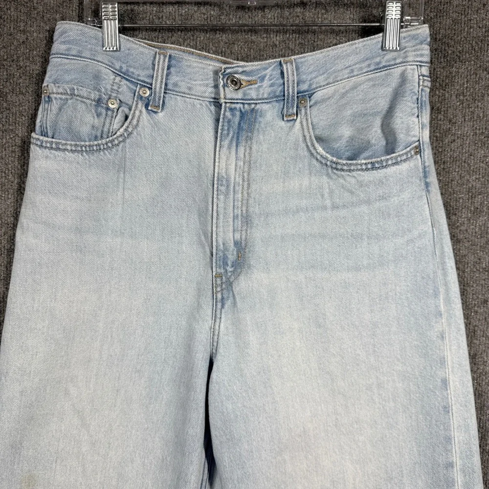 Levis Jeans Womens W30 Premium High‎ Loose Wide Leg Big E 90s style Cotton Hemp